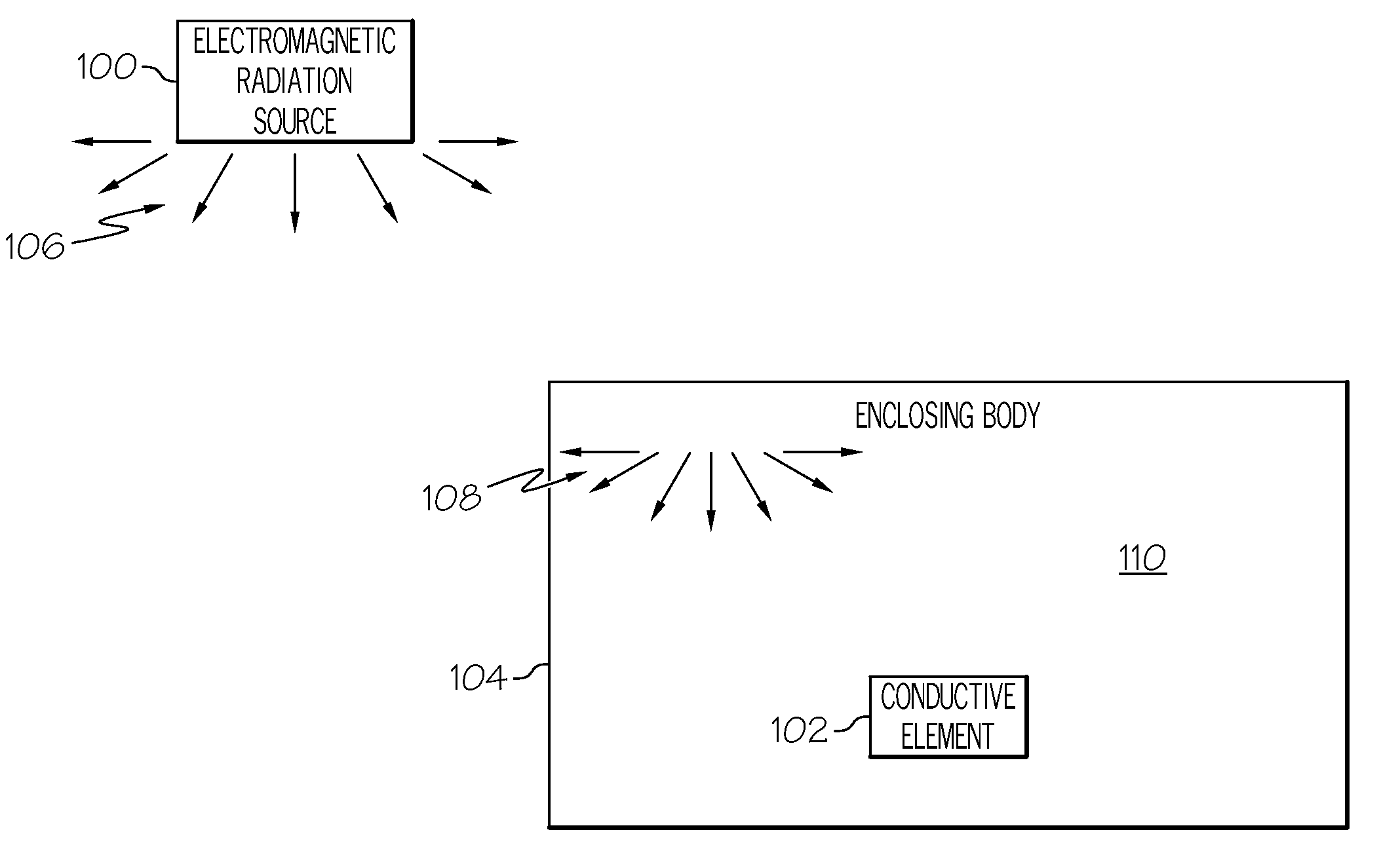 Induced field determination using diffuse field reciprocity