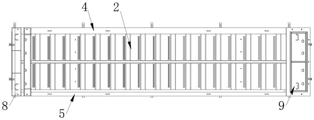 Split type prefabricated stair integrated forming die and stair production method