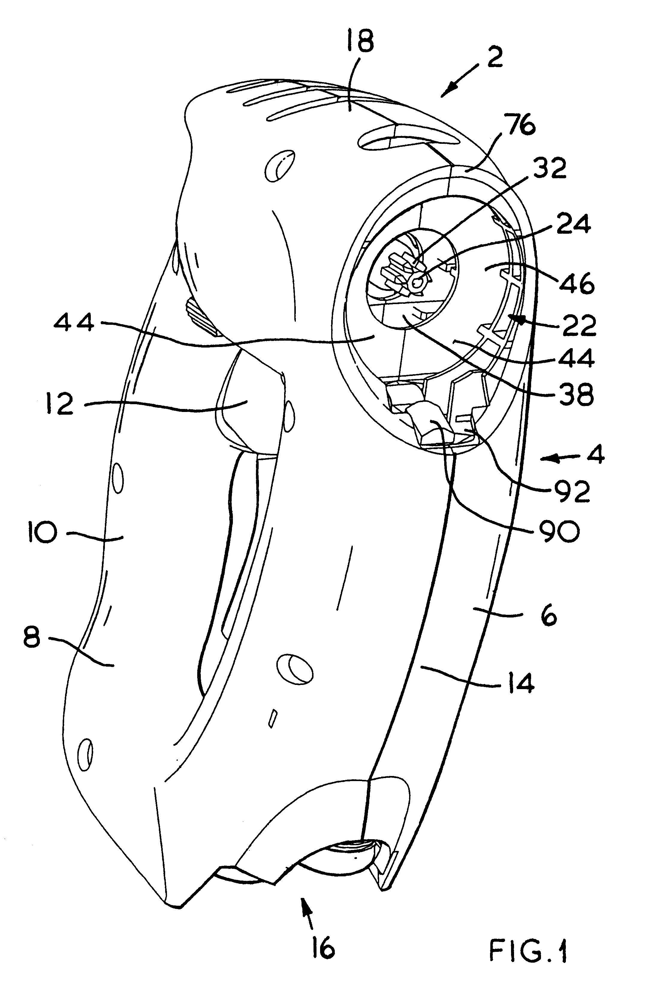 Power tool having interchangeable tool head