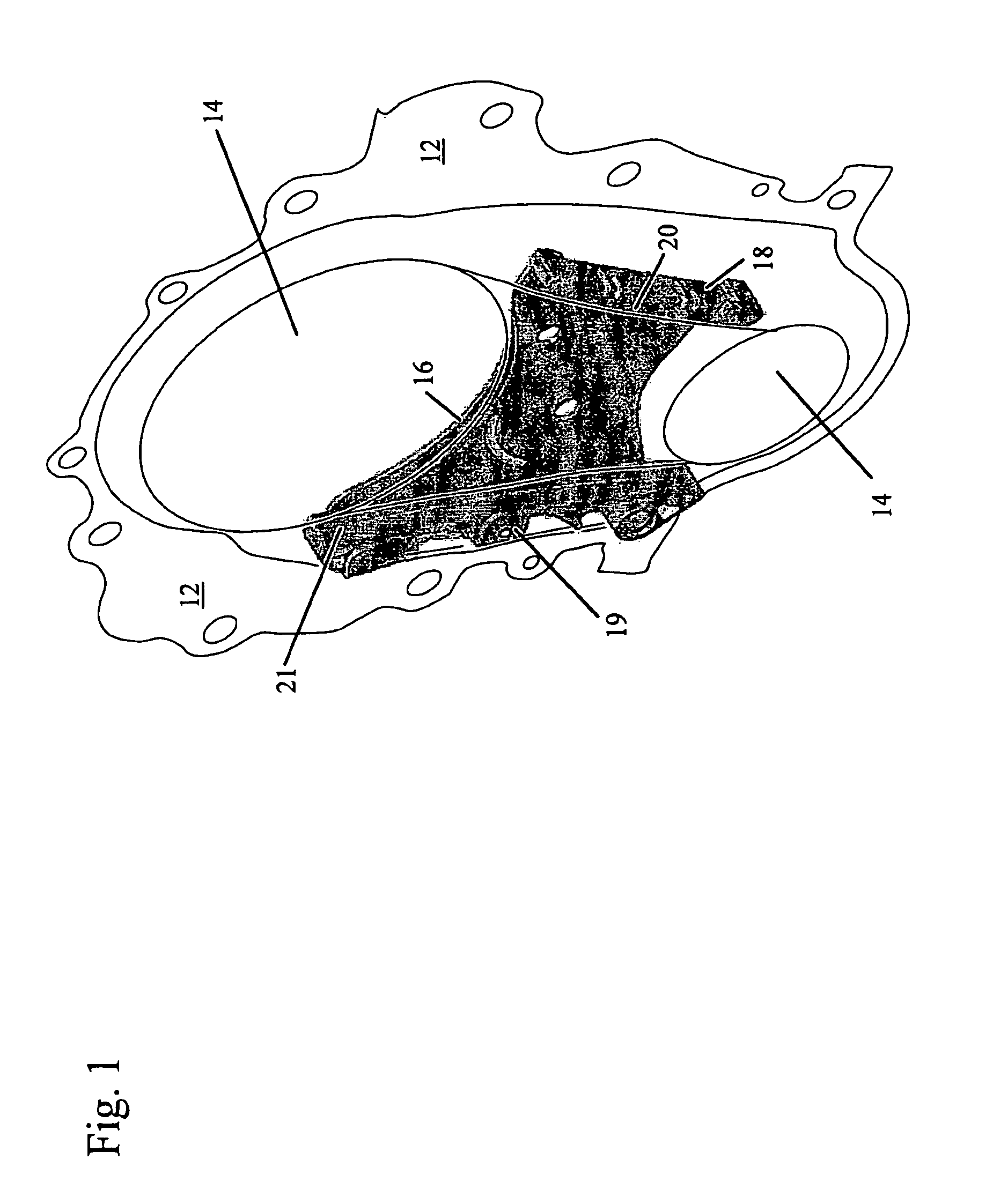 Compliant chain guide with blade spring