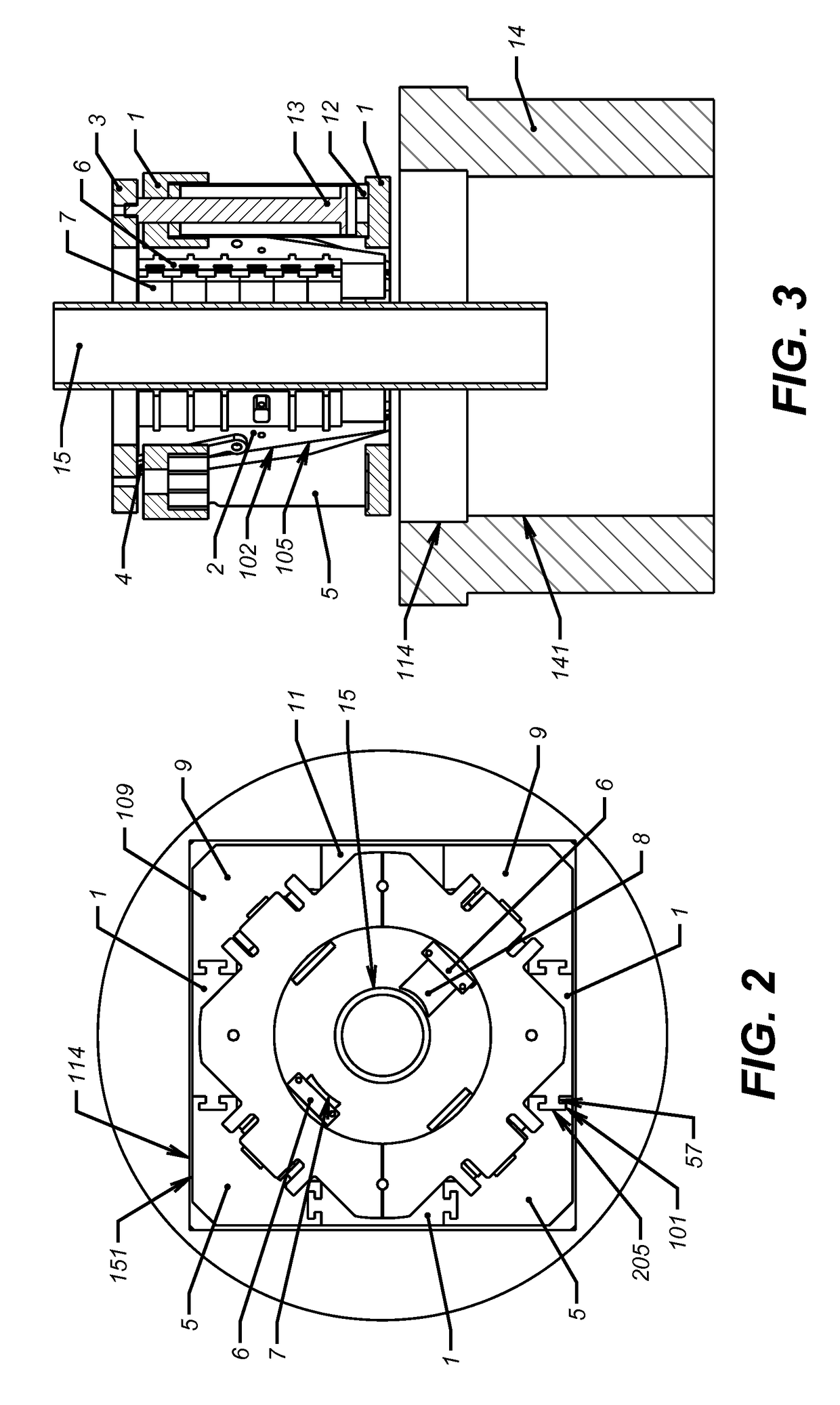 Flush mounted spider assembly