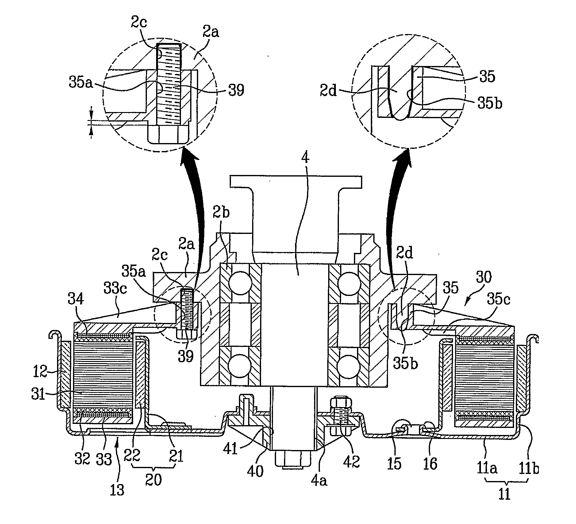 Dual Rotor Type Motor