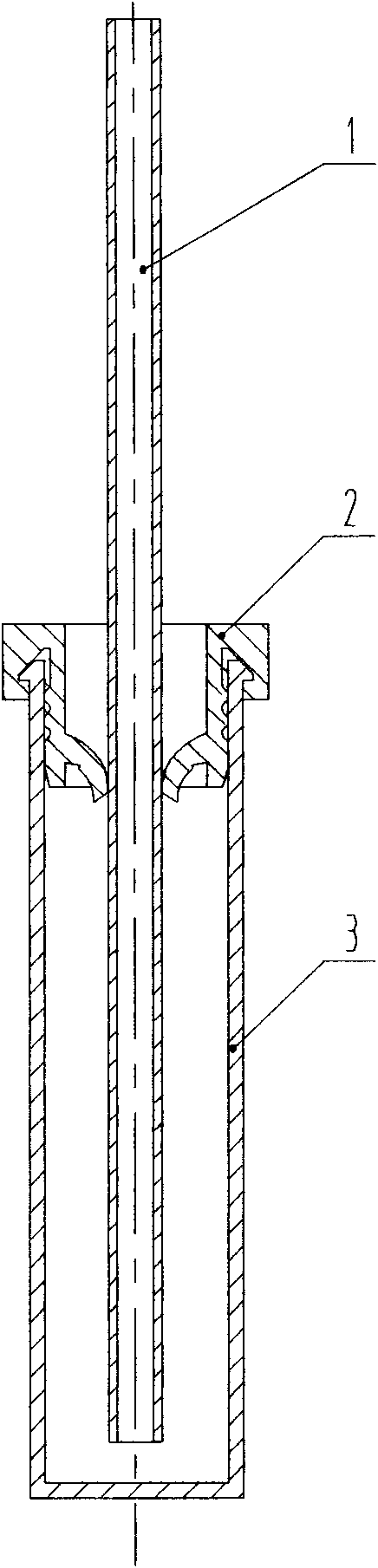 Self-enclosed peripheral blood collection pipe