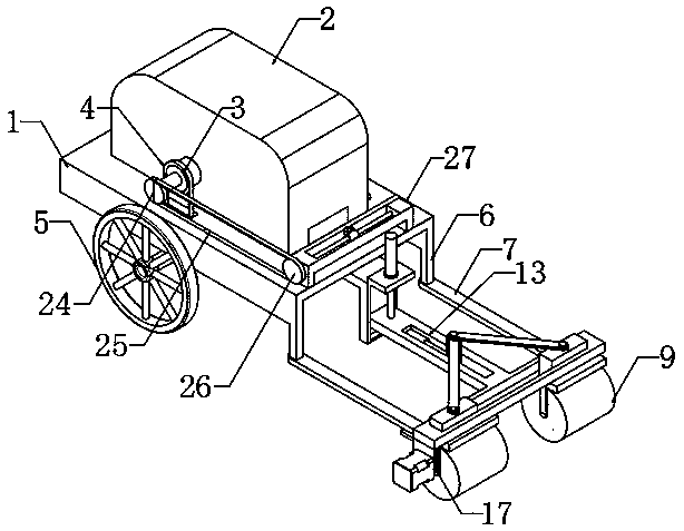 Agricultural mechanical seedling separation device for sugarcane cultivation