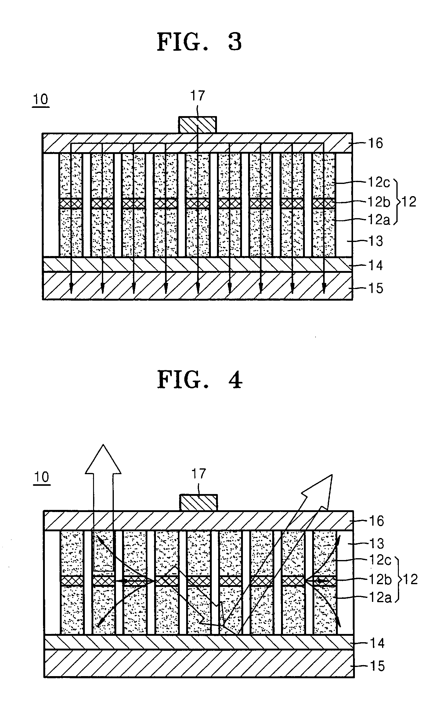 Light-emitting diodes using nano-rods and methods of manufacturing a light-emitting diode