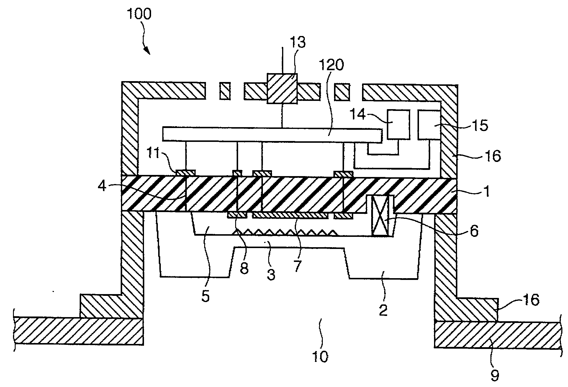 Electrostatic capacitance diaphragm vacuum gauge and vacuum processing apparatus