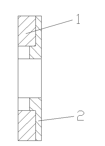 Axial seal ring of air compressor piston rod