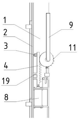 Hydraulic force increasing and transmission system for lifting sliding door