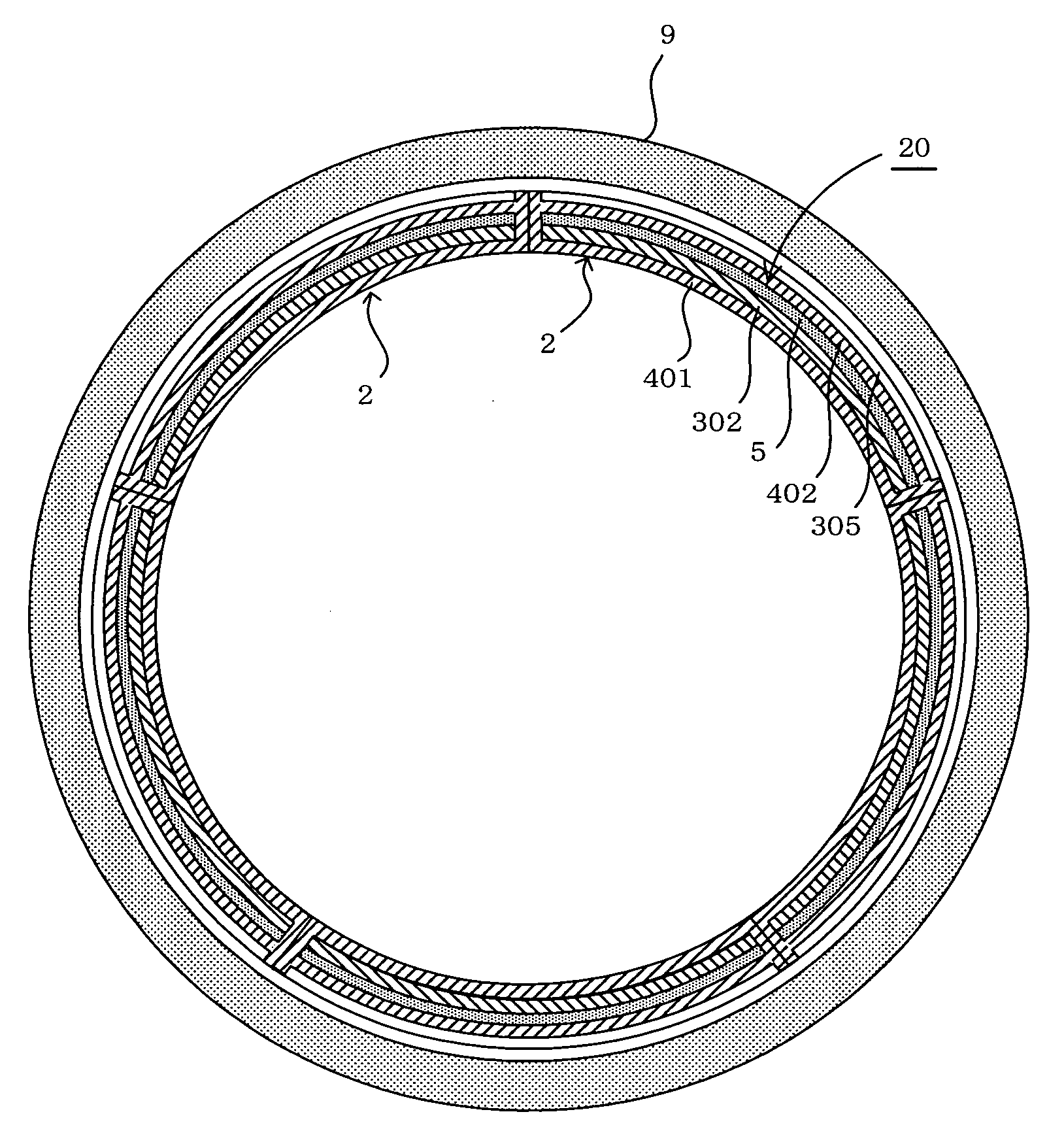 Rehabilitating pipe segment and existing pipe rehabilitation method using same