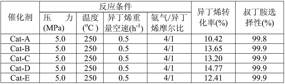 Preparation method of catalyst applied to tert-butylamine production through direct amination of isobutene and application