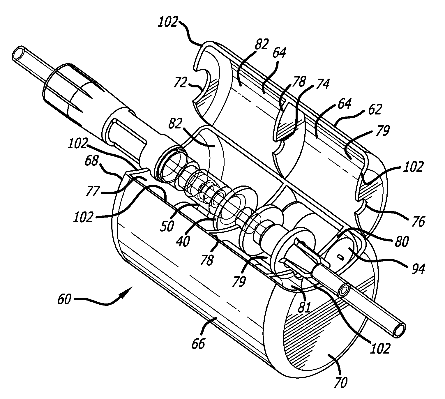 Apparatus for disinfecting or sterilizing a catheter and method of use