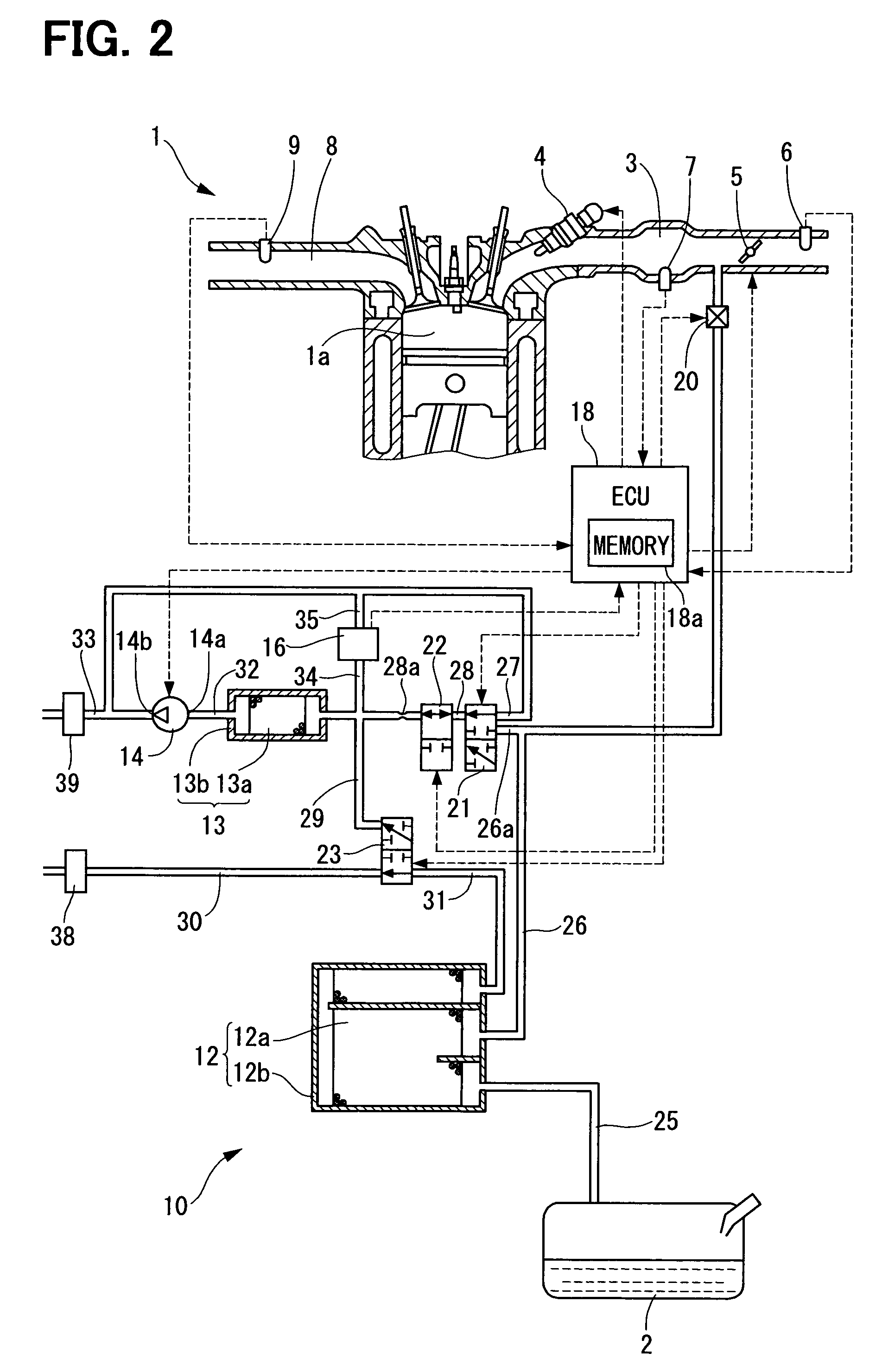 Fuel vapor treatment system