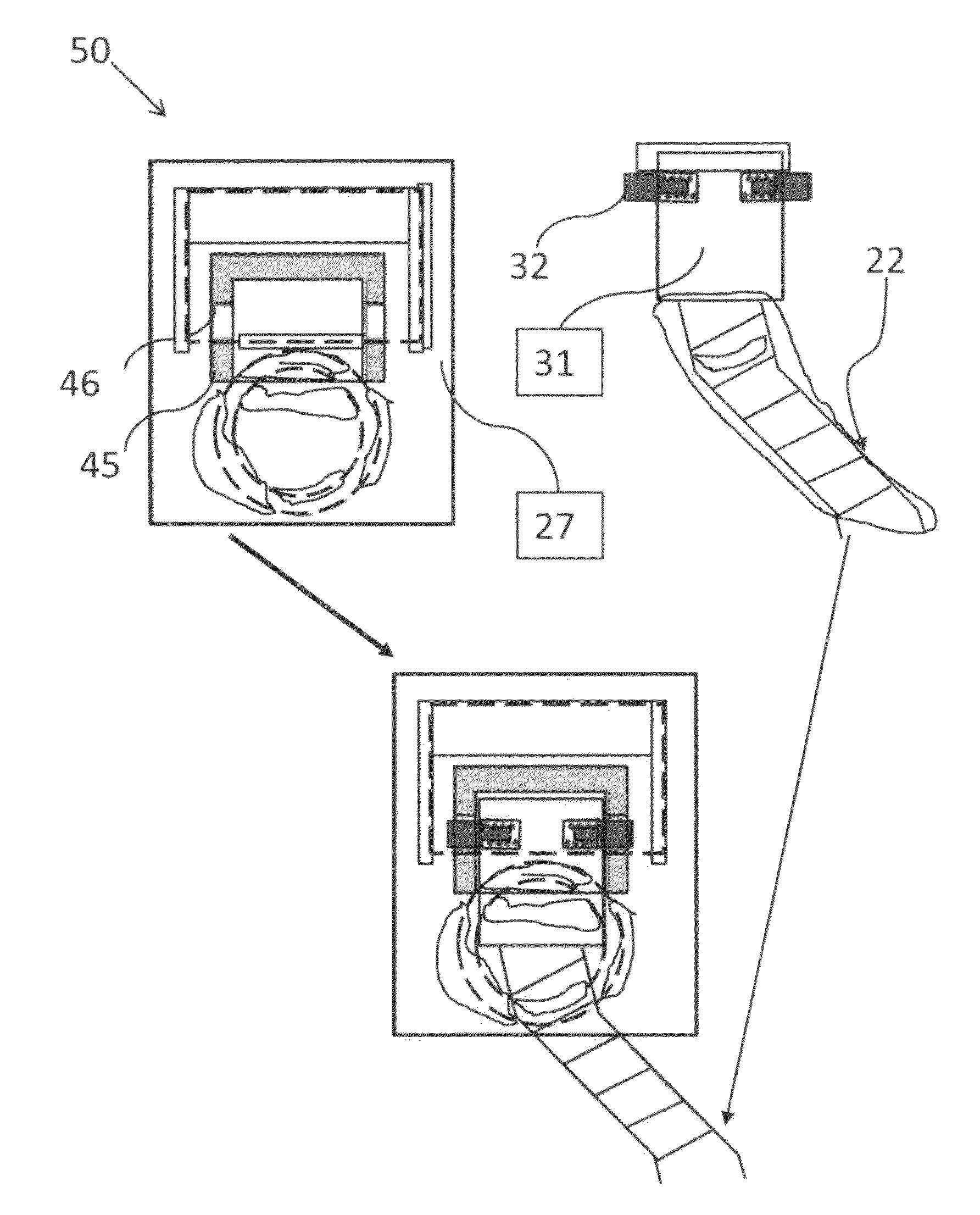 Hands-free device holder for securing hand-held portable electronic device with a screen