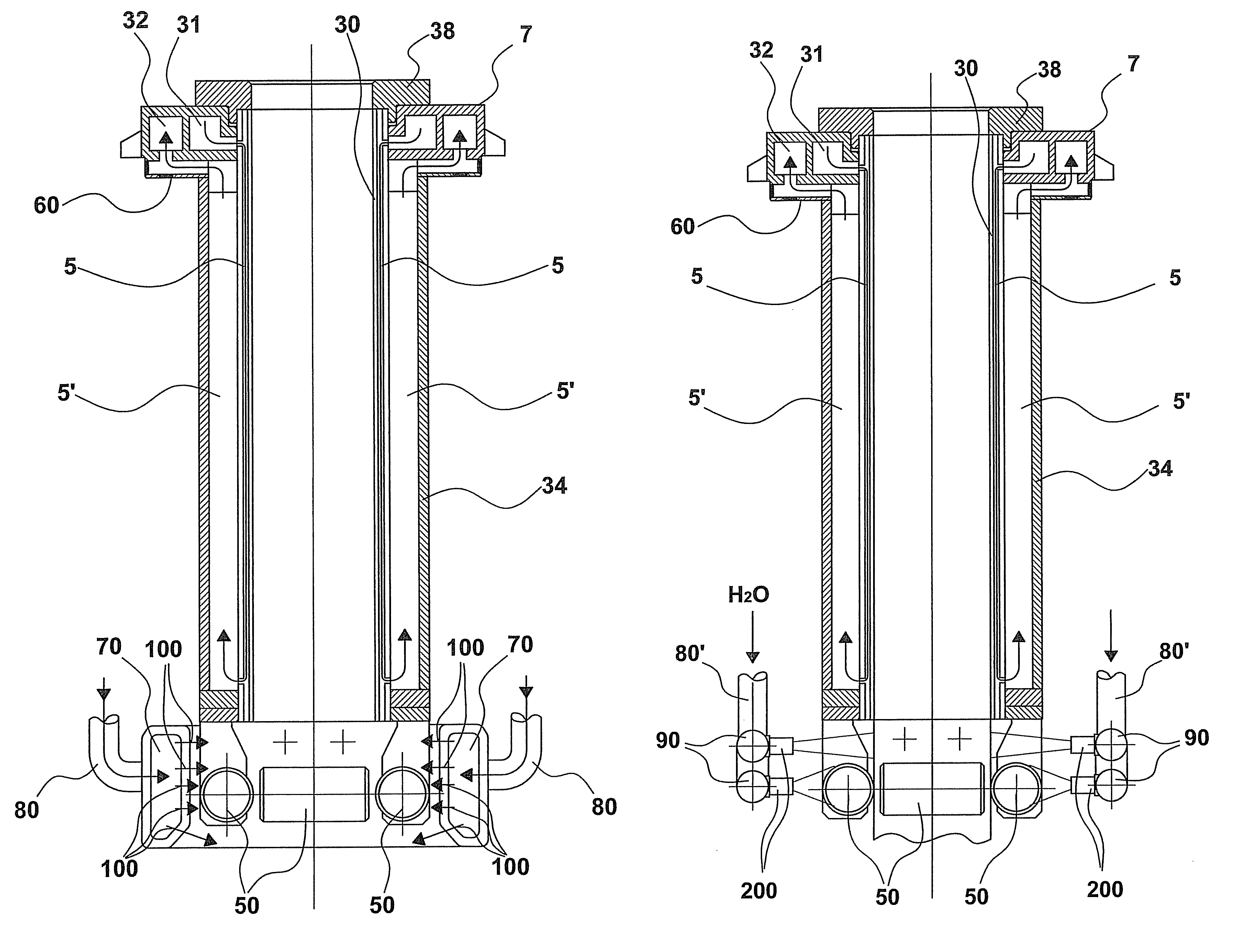 Crystalliser holding device