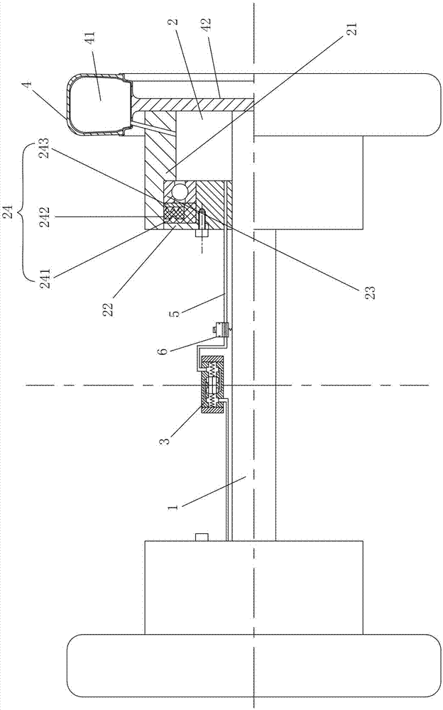 A device for automatically balancing tire pressure during driving