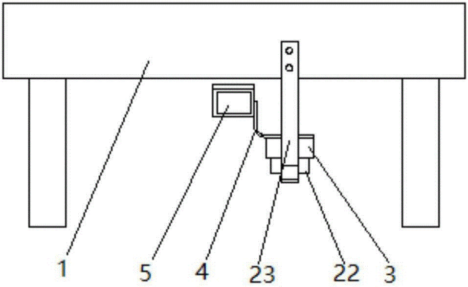 Machining table with dedusting function and working method