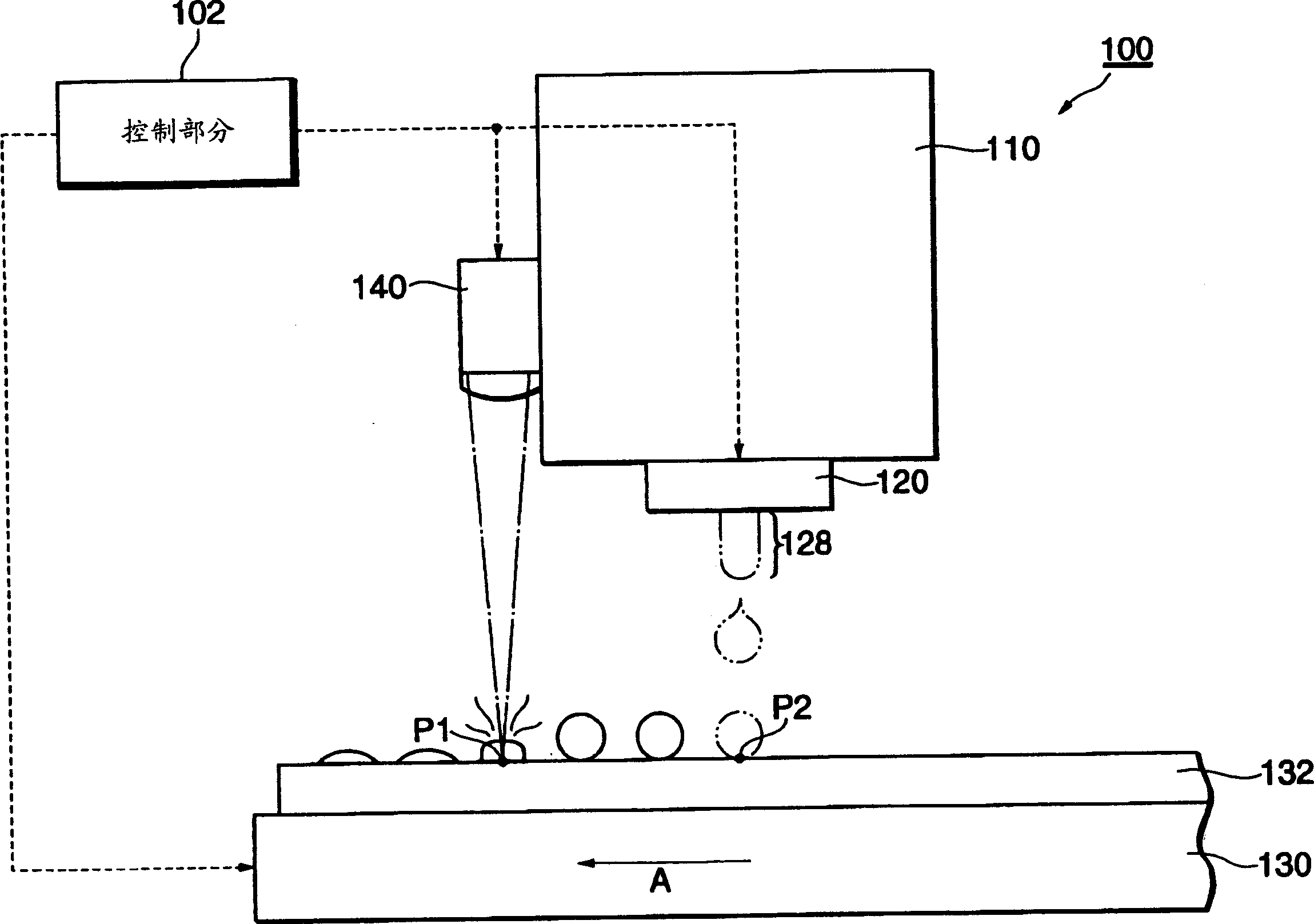 Functional material fixing method and functional material fixing device