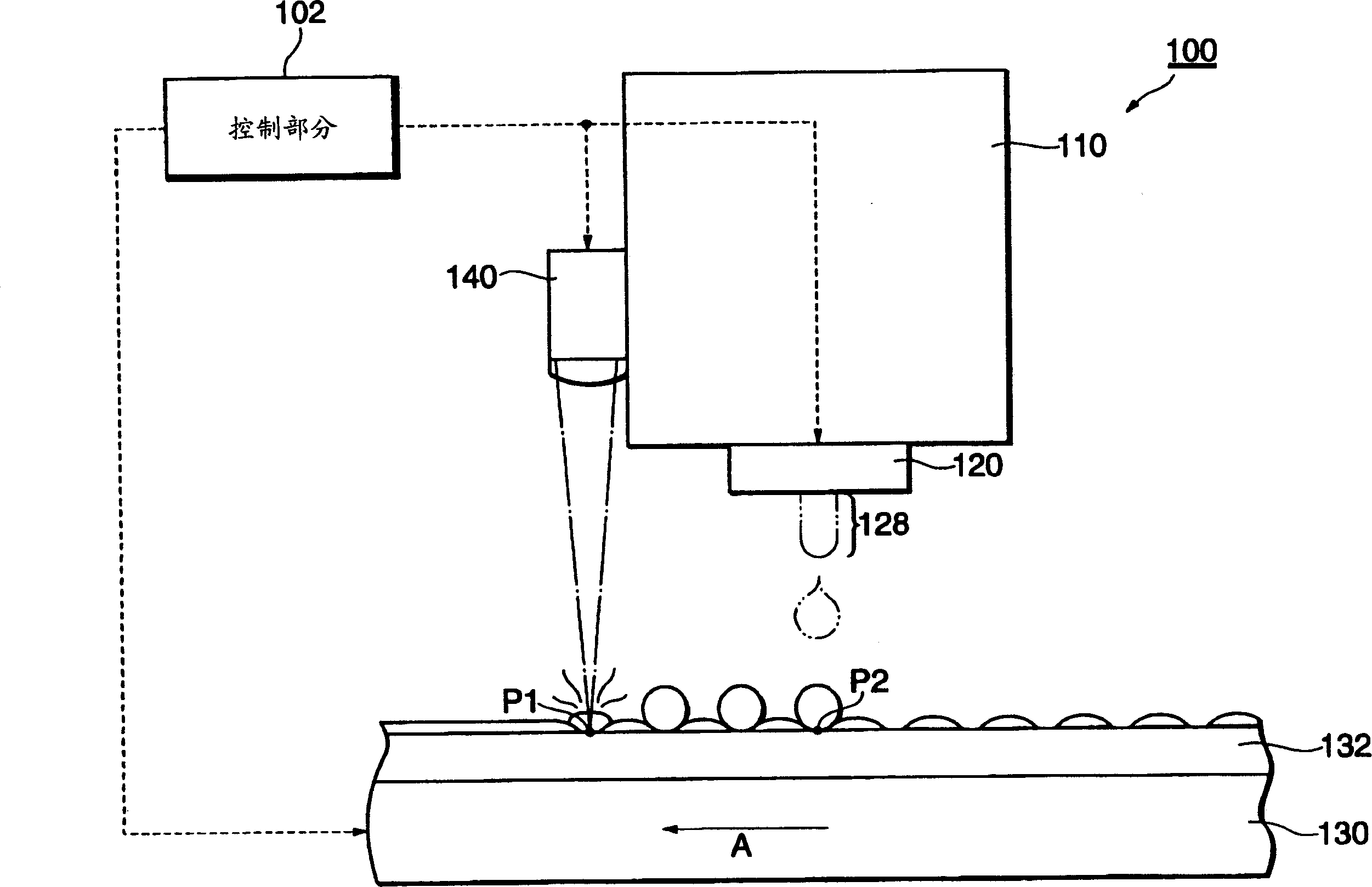 Functional material fixing method and functional material fixing device