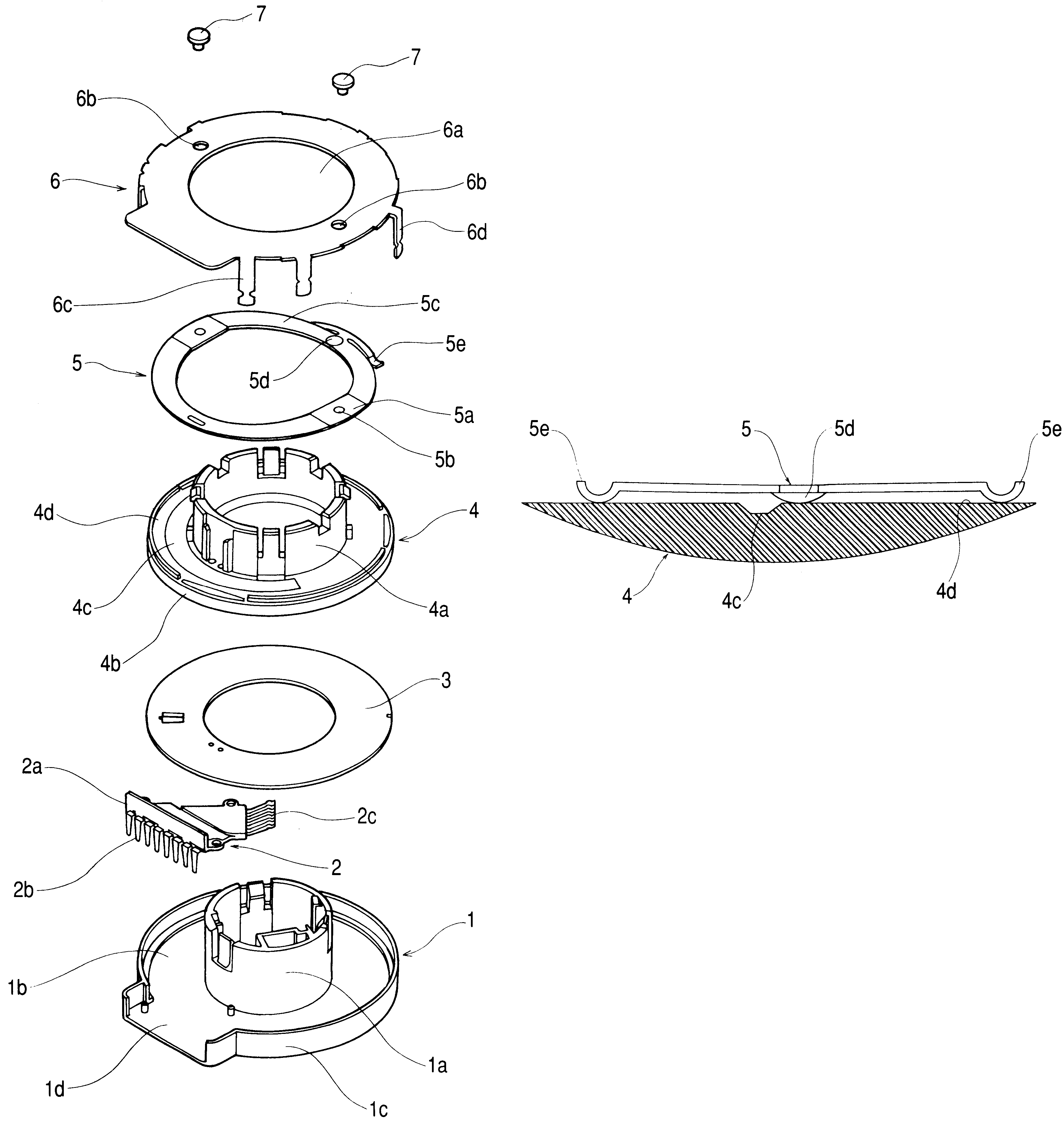 Rotary switch having click mechanism