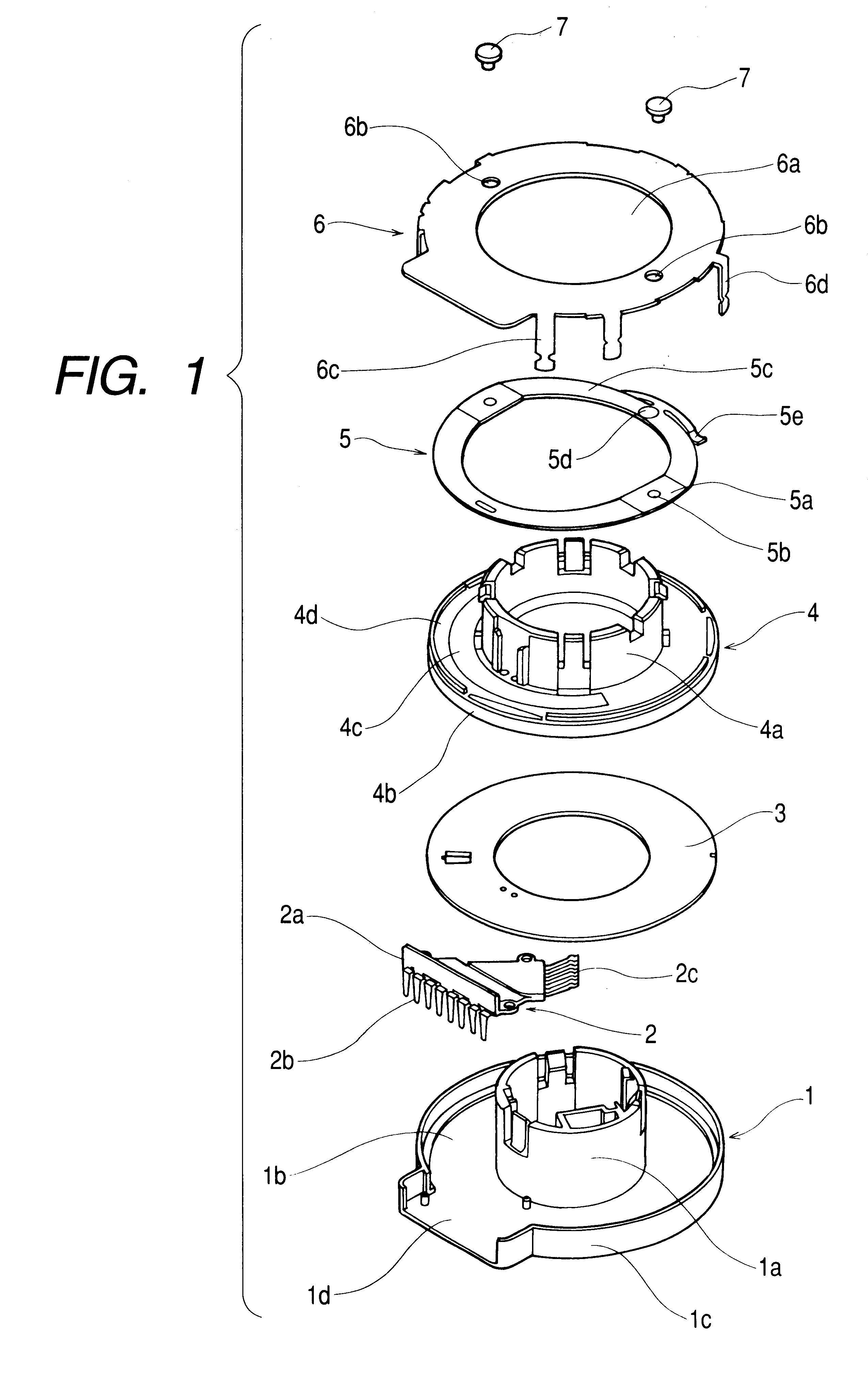 Rotary switch having click mechanism