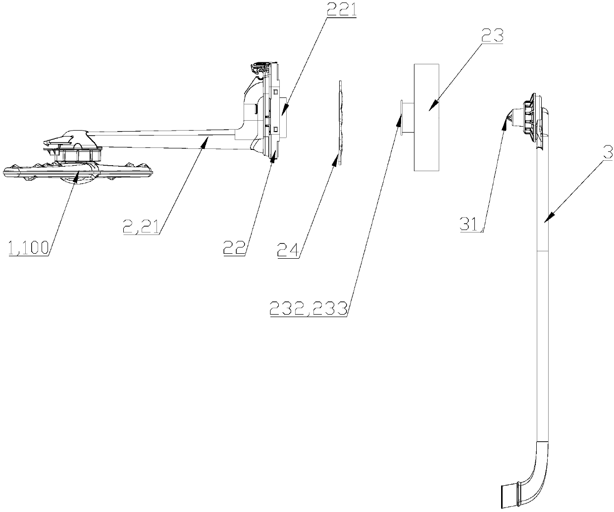 Sprayer water diversion mechanism and dish-washing machine