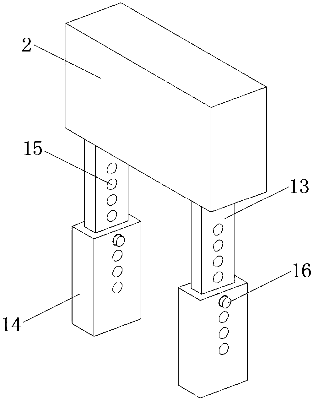 Steel grid rod assembling type replacing device