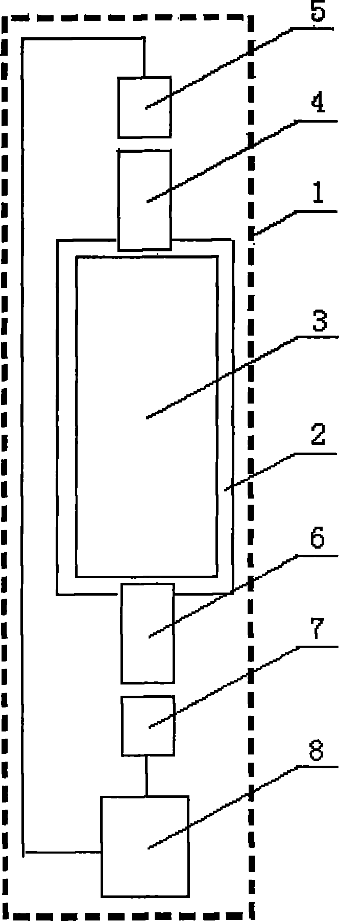 Channel type radioactive detector with low detection limit