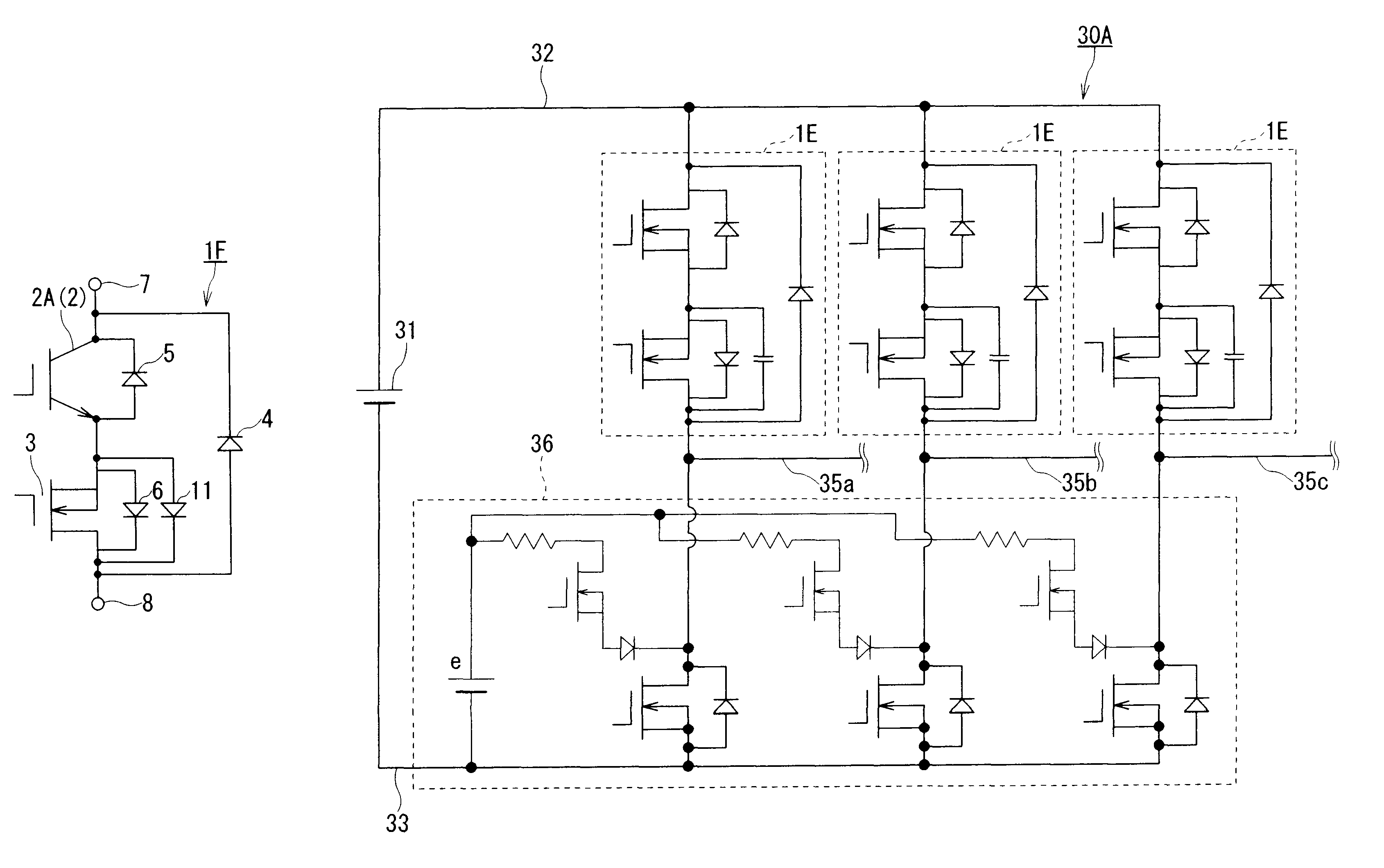 Semiconductor switch and power conversion system provided with semiconductor switch