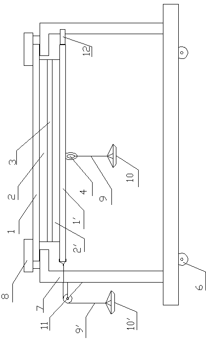 Two-way stress creep testing machine for mechanical connection