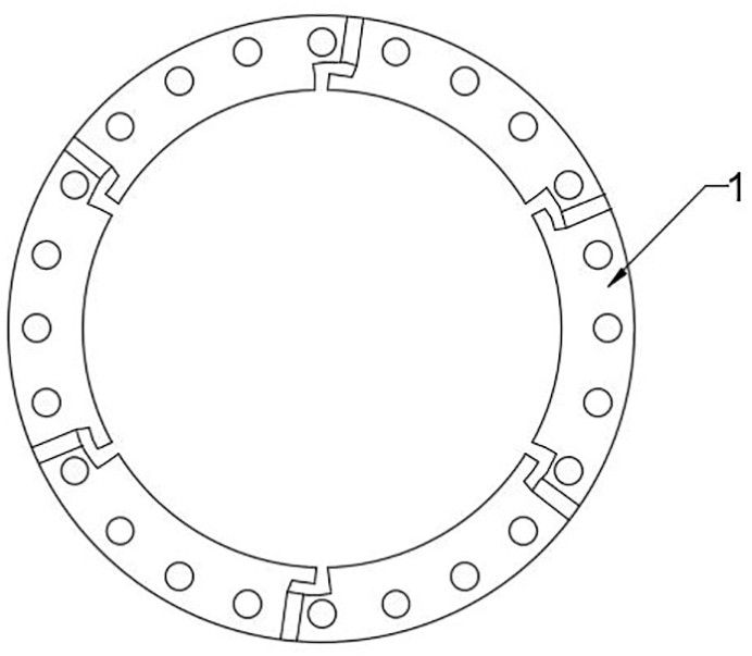 A processing method for an injector partition cavity