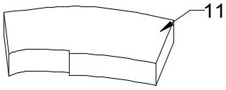 A processing method for an injector partition cavity