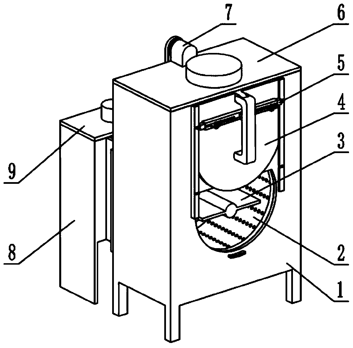 Medical instrument cleaning and drying device