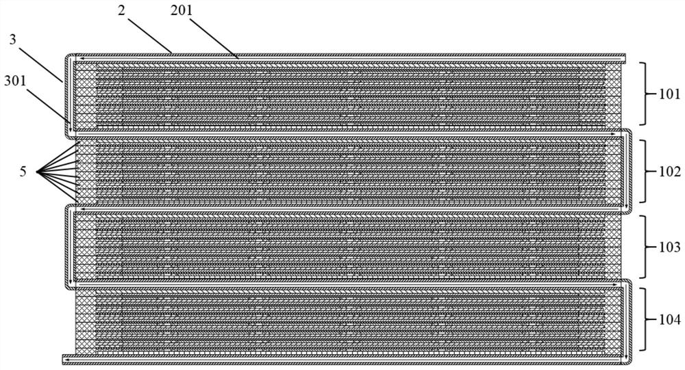 A thermally balanced bipolar battery stack