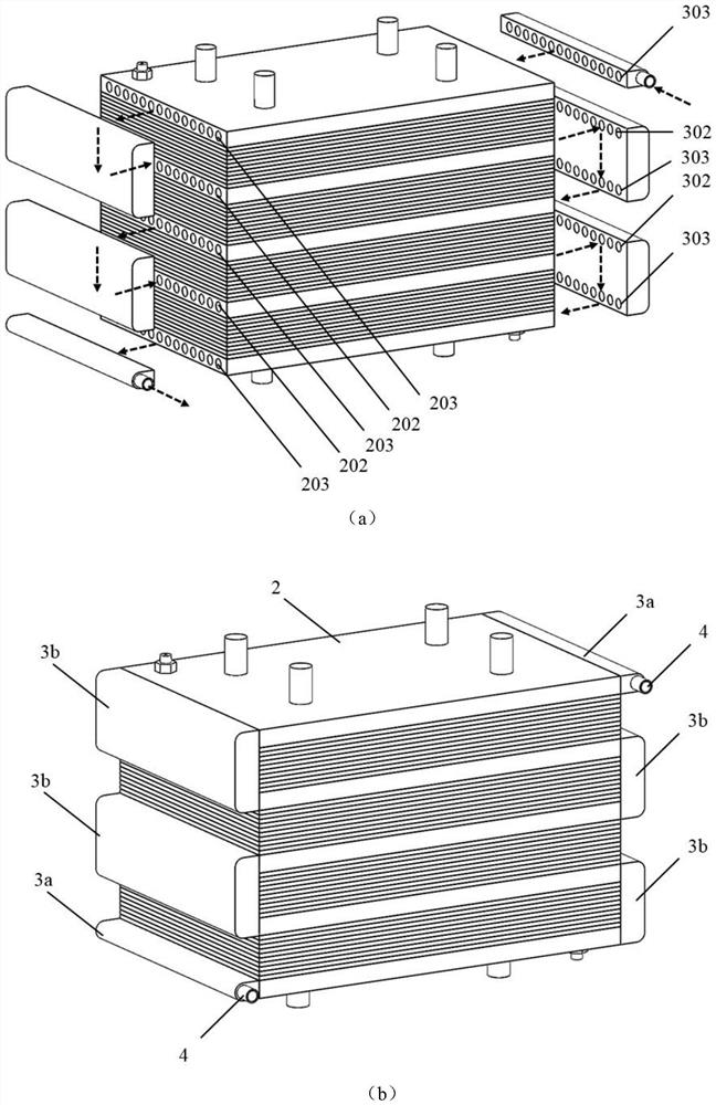 A thermally balanced bipolar battery stack