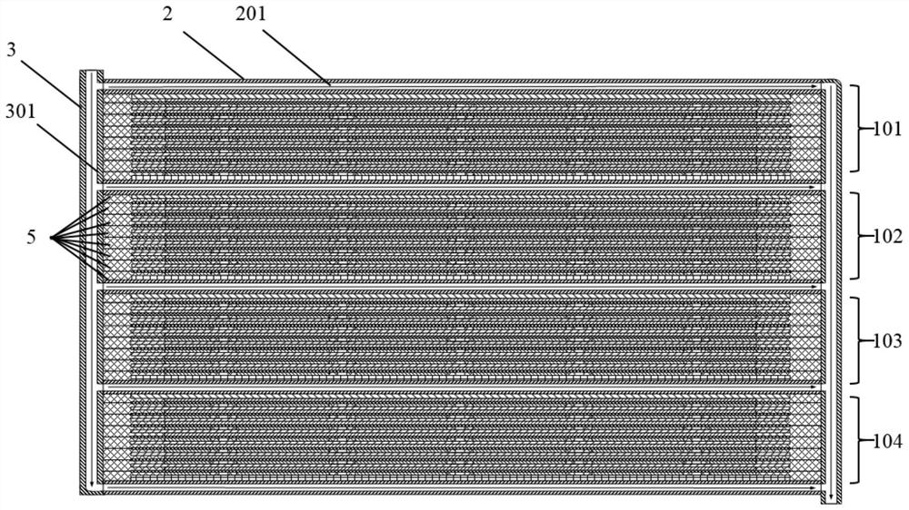 A thermally balanced bipolar battery stack