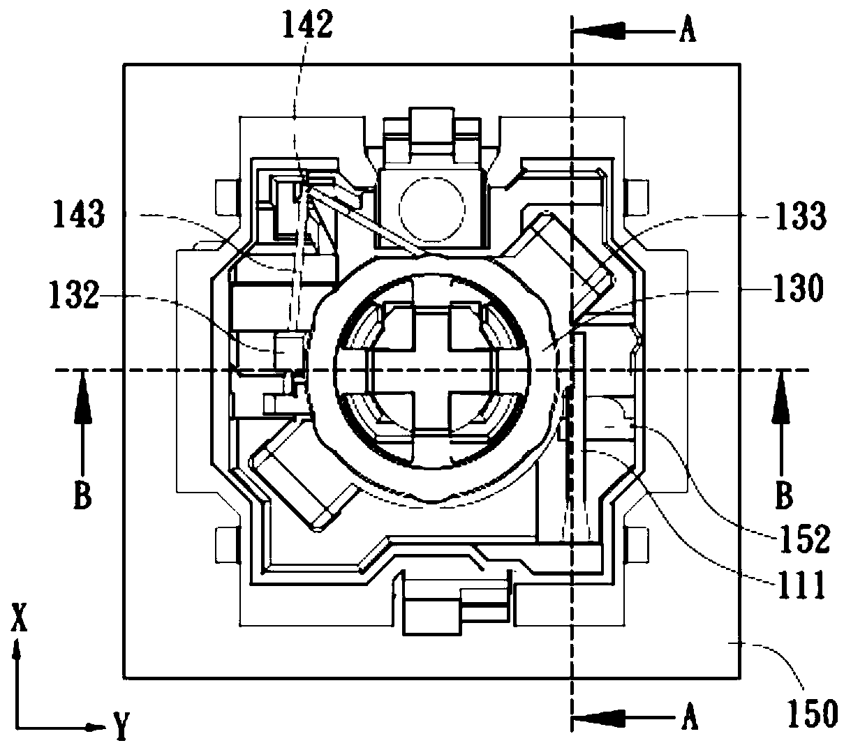 Optical switch button