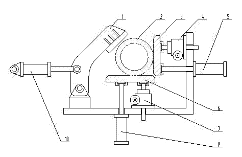 Outlet guiding device of seamless steel pipe rolling mill