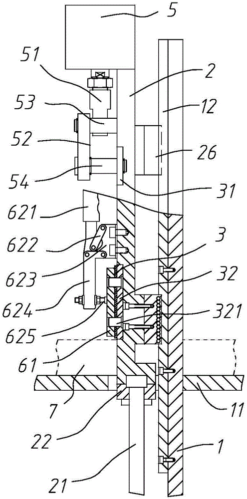 Blade Tensioning Structure of Thermal Cutting Device for Plastic Profiles