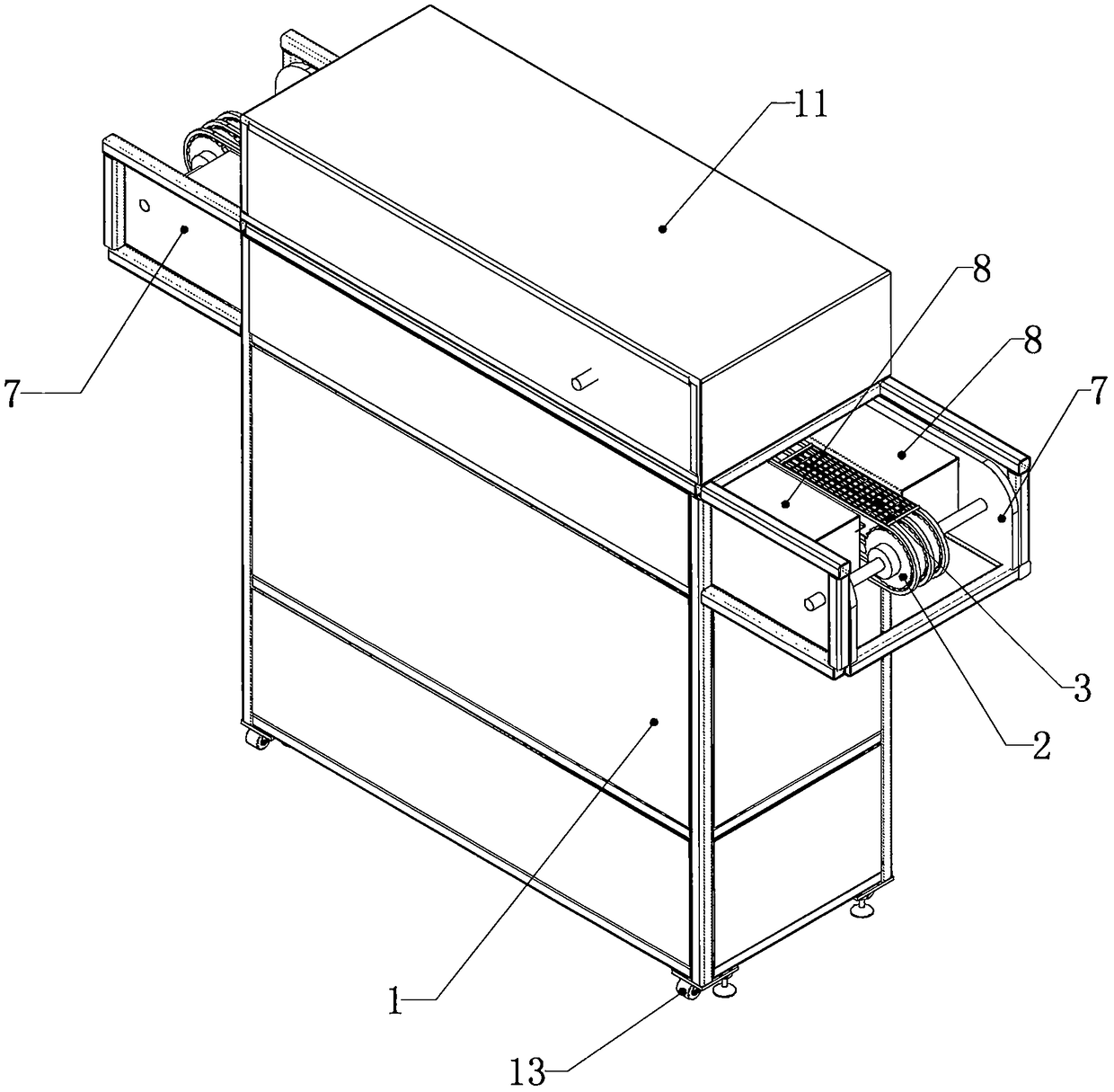 Sand blasting machine and method for removing burrs and air marks of plastic products by using the sand blasting machine