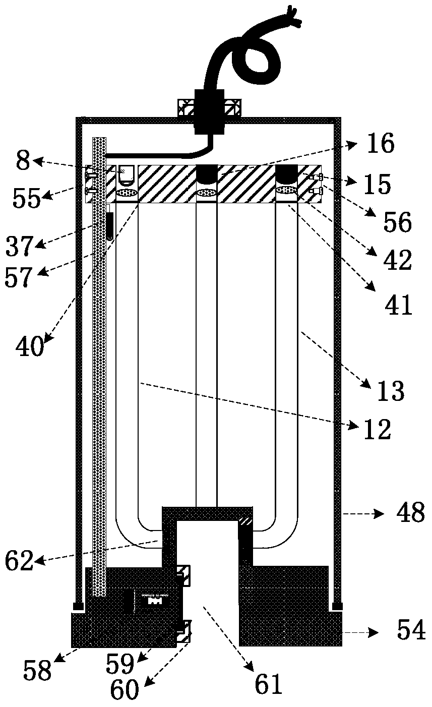 Dual-channel optical fiber turbidity measurement method and sensor