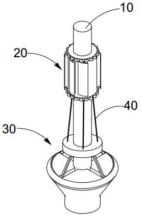 Sea-crossing bridge pier anti-collision buffer device