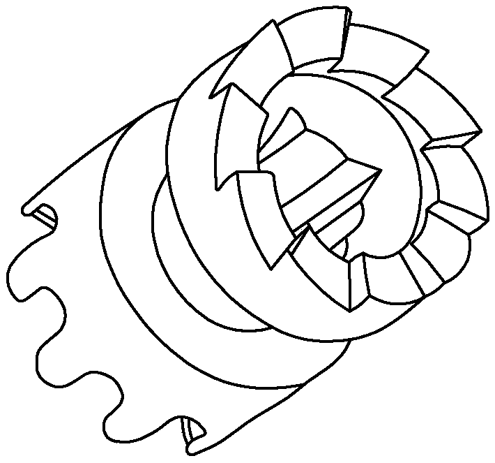 Electric control type gearbox with swinging function