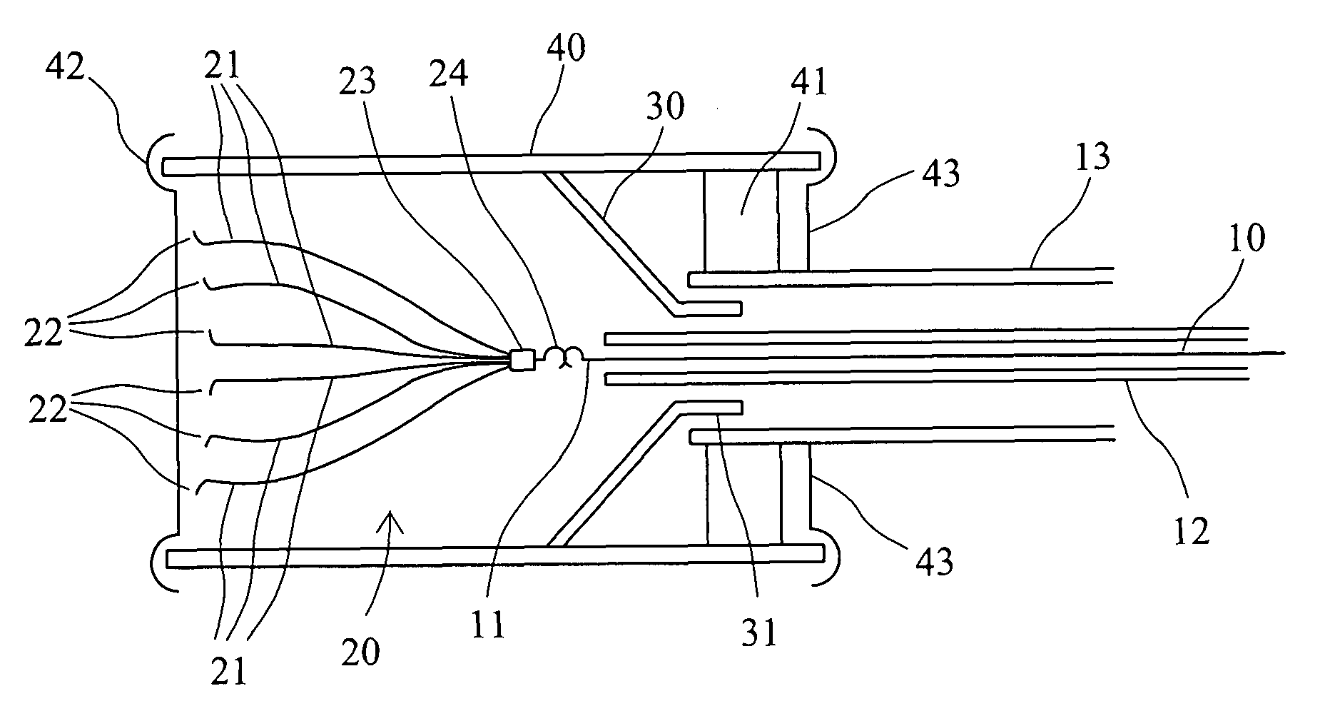 Device for loading a self-expandable prosthesis into a sheath