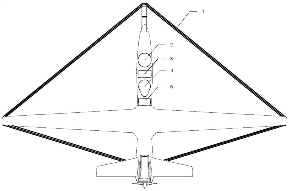 Fixed-wing unmanned aerial vehicle time domain aviation electromagnetic exploration system