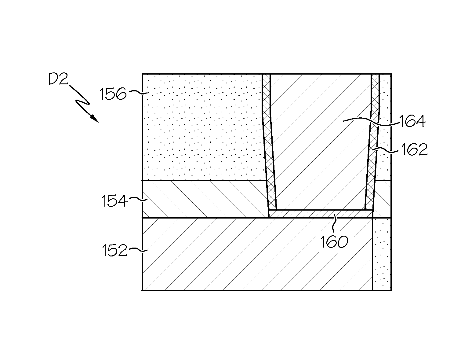 Semiconductor device having a self-forming barrier layer at via bottom