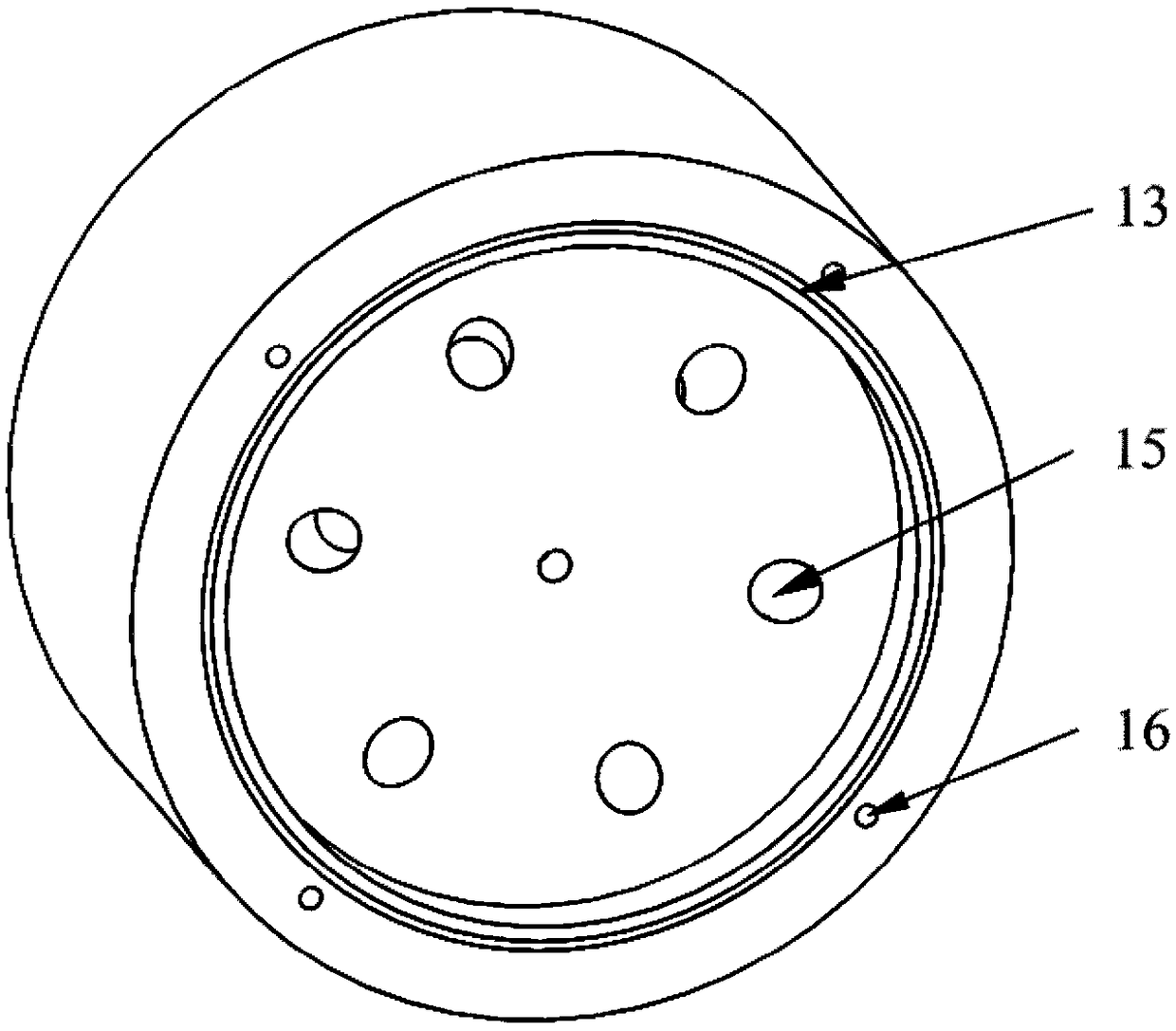 Gas magnet mixed ball hinge joint and assembly method in use