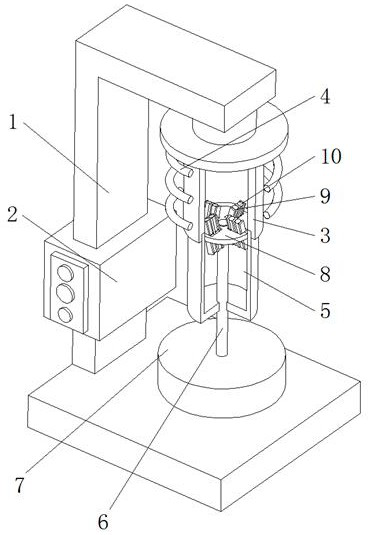 Crystal pulling device for mos scene effect tube