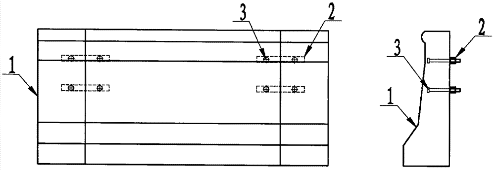 Roadbed concrete guard bar reuse construction method