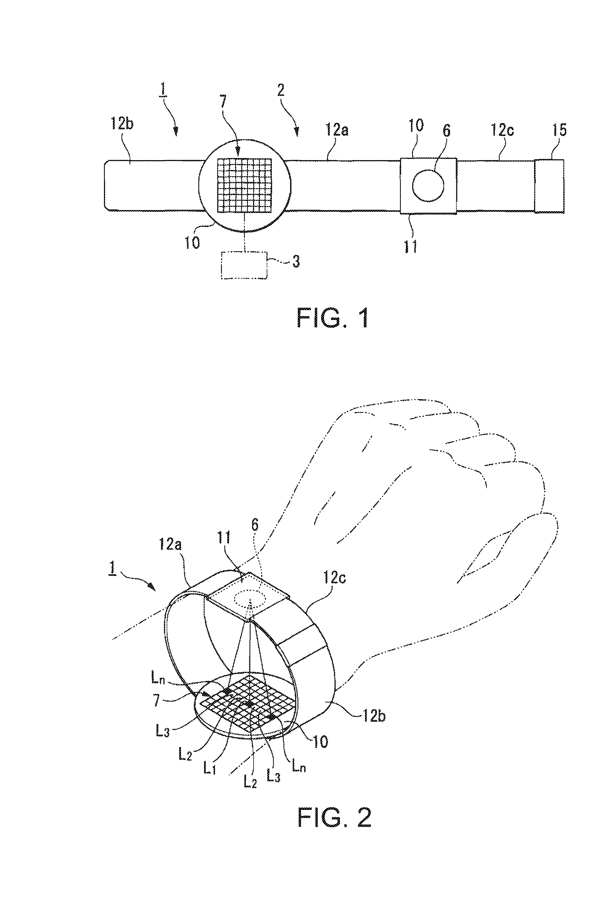 Biometric data acquisition device, biometric data acquisition method and biometric authentication device