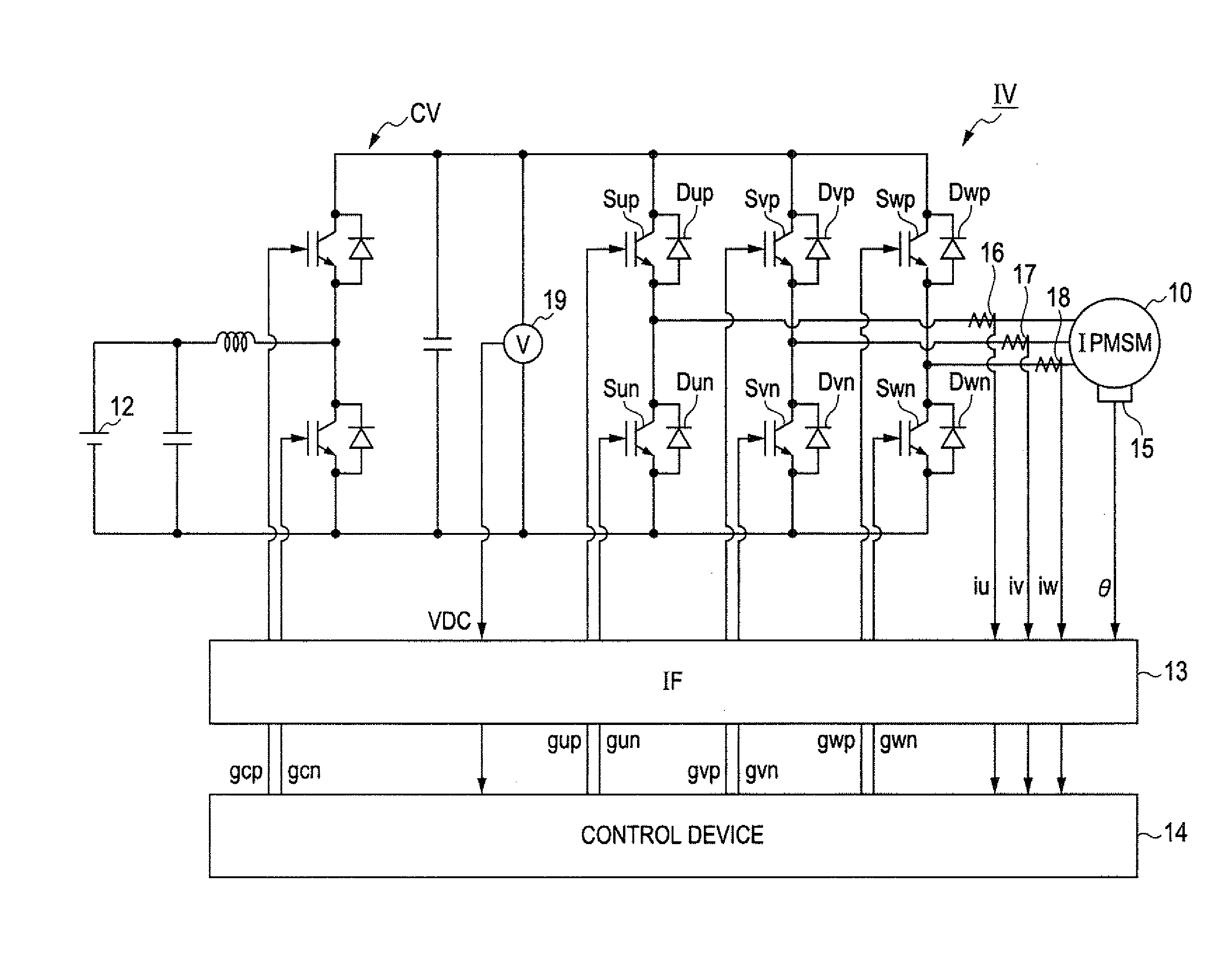 Control apparatus for electric rotating machine